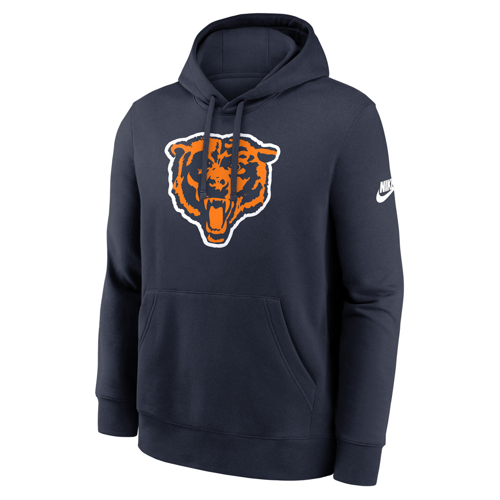 NFL Chicago Bears Nike Throwback Club Logo Pullover Hoodie - Navy