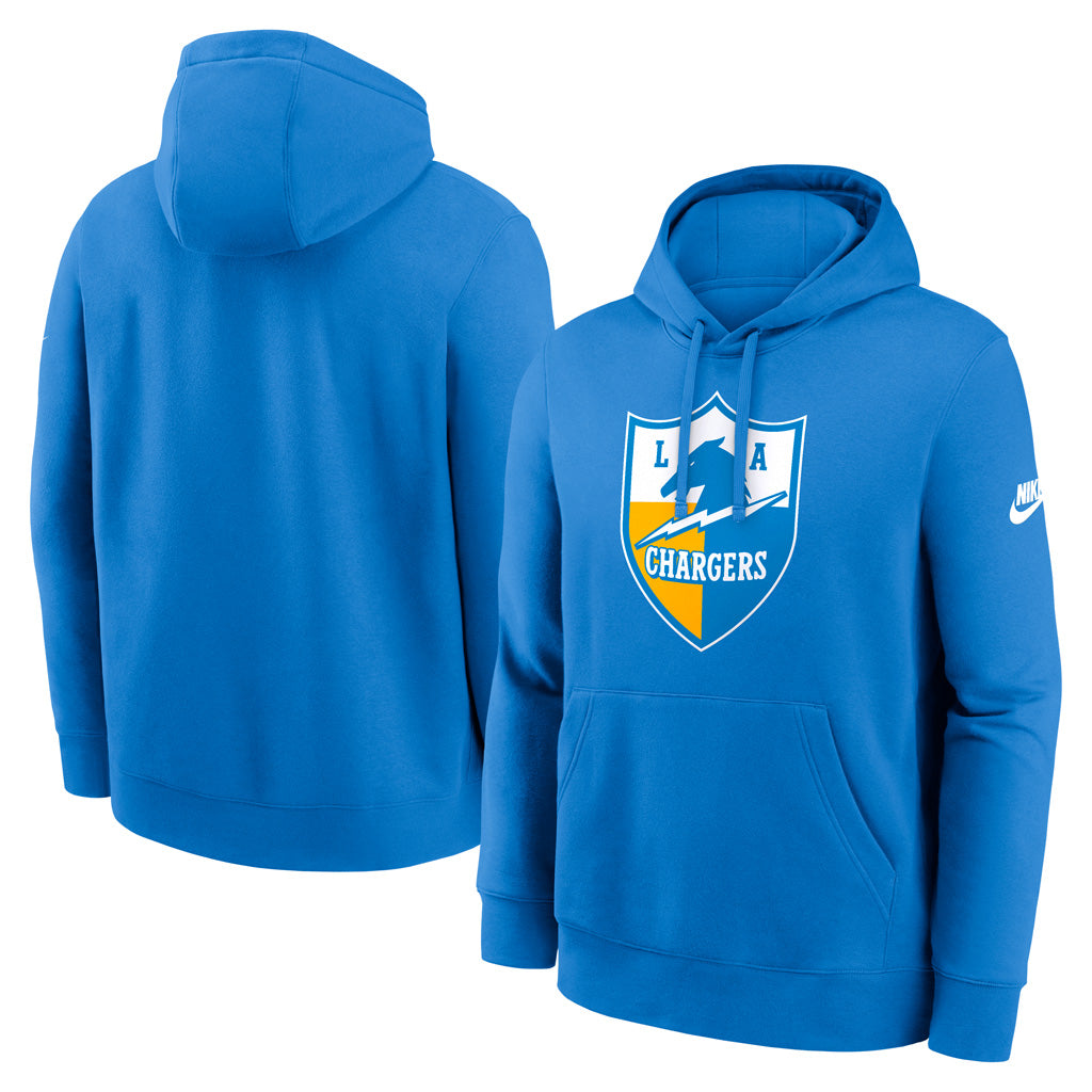 NFL Los Angeles Chargers Nike Throwback Club Logo Pullover Hoodie - Blue