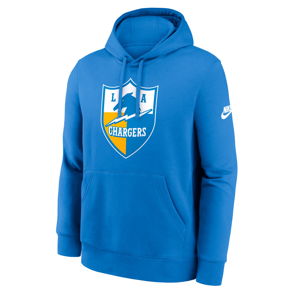 NFL Los Angeles Chargers Nike Throwback Club Logo Pullover Hoodie - Blue