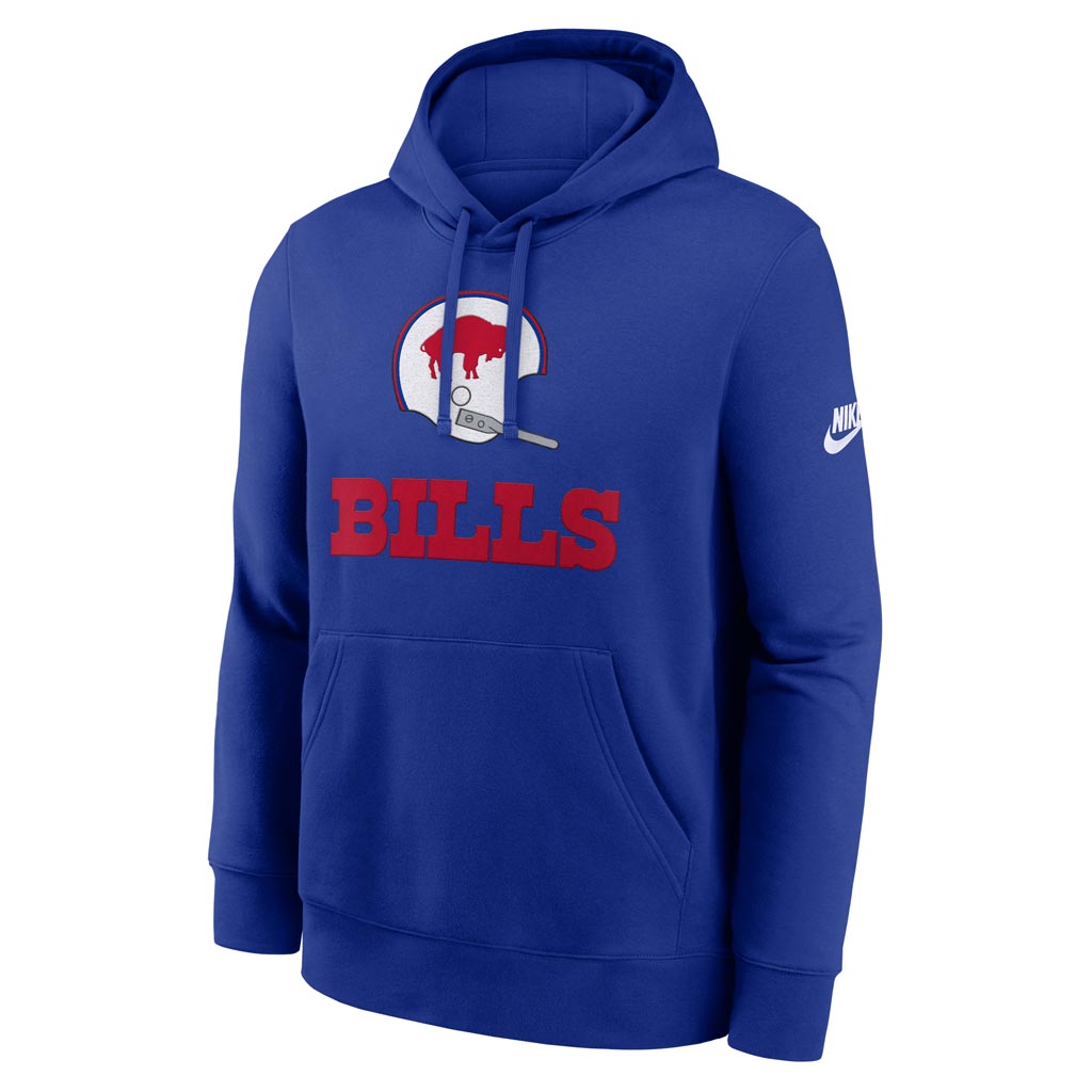 NFL Buffalo Bills Nike 2025 Rewind Club Pullover Hoodie - Blue