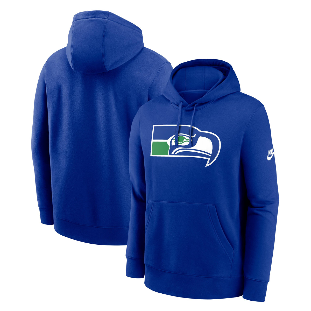 NFL Seattle Seahawks Nike Throwback Club Logo Hoodie- Blue