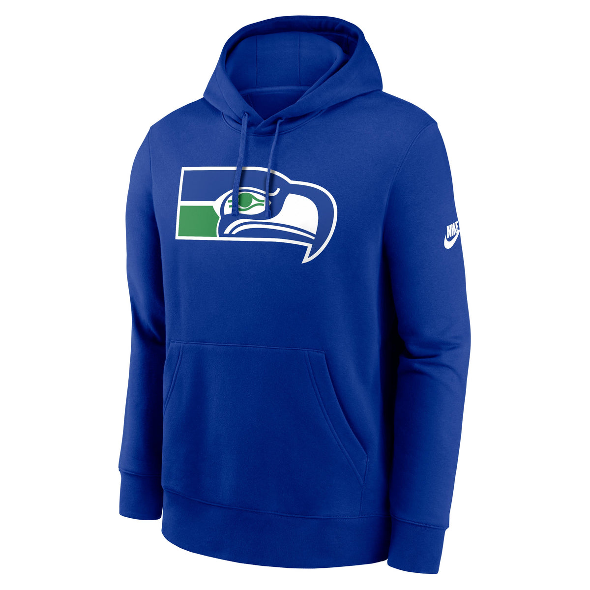 NFL Seattle Seahawks Nike Throwback Club Logo Hoodie- Blue