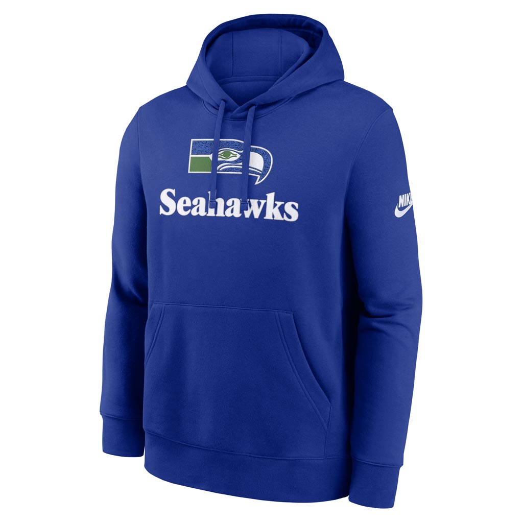NFL Seattle Seahawks Nike 2025 Rewind Club Pullover Hoodie - Blue