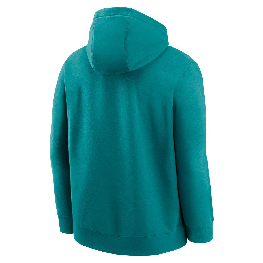 NFL Miami Dolphins Nike Throwback Club Logo Pullover Hoodie - Teal