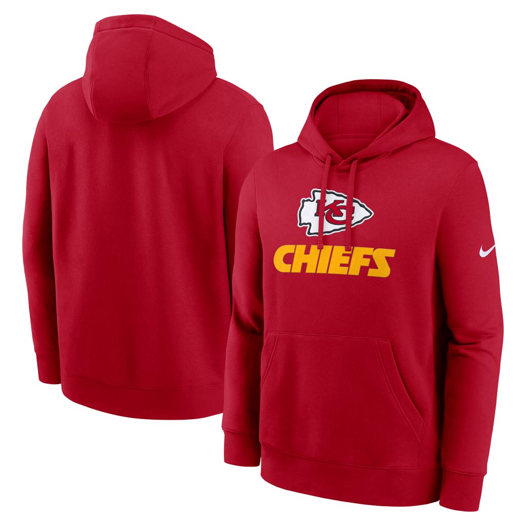 NFL Kansas City Chiefs Nike 2025 Rewind Club Pullover Hoodie - Red