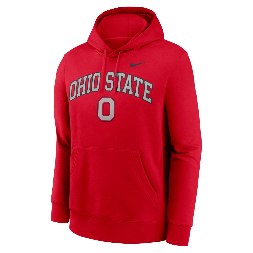 NCAA Ohio State Buckeyes Nike Club Fleece Arch Hoodie - Red