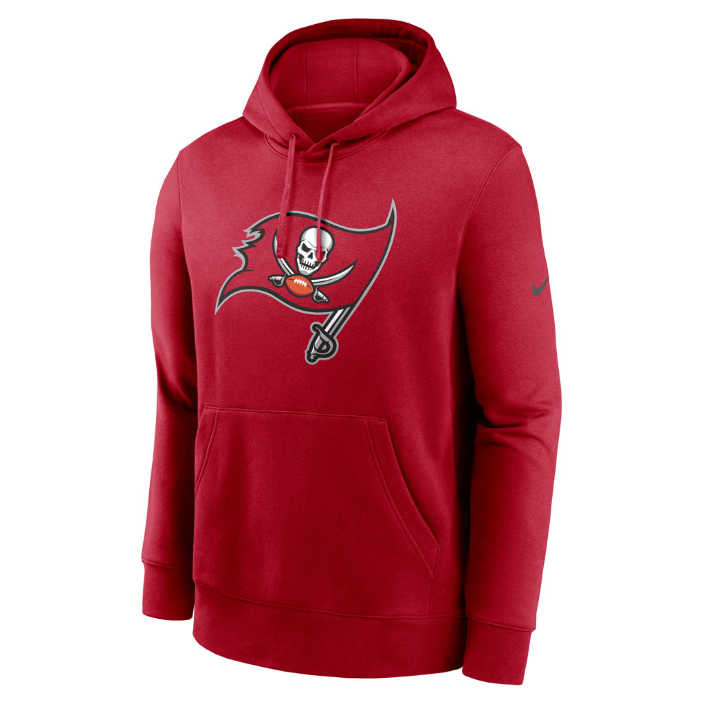 NFL Tampa Bay Buccaneers Nike Club Logo Pullover Hoodie - Red