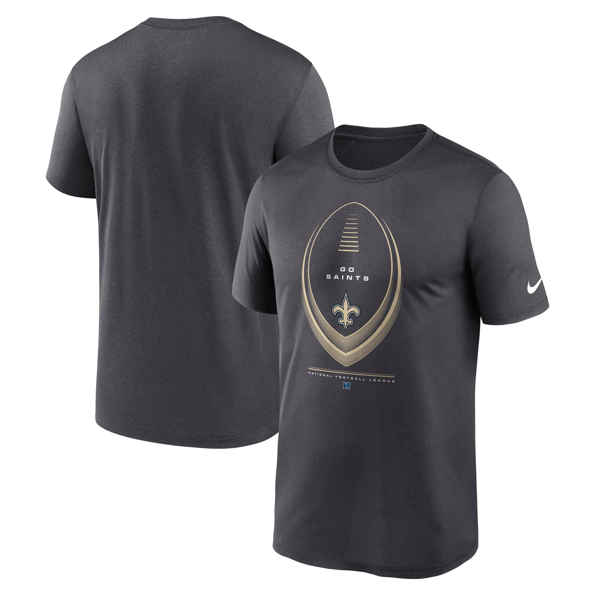 NFL New Orleans Saints Nike 2026 Icon Legend T-Shirt - Black