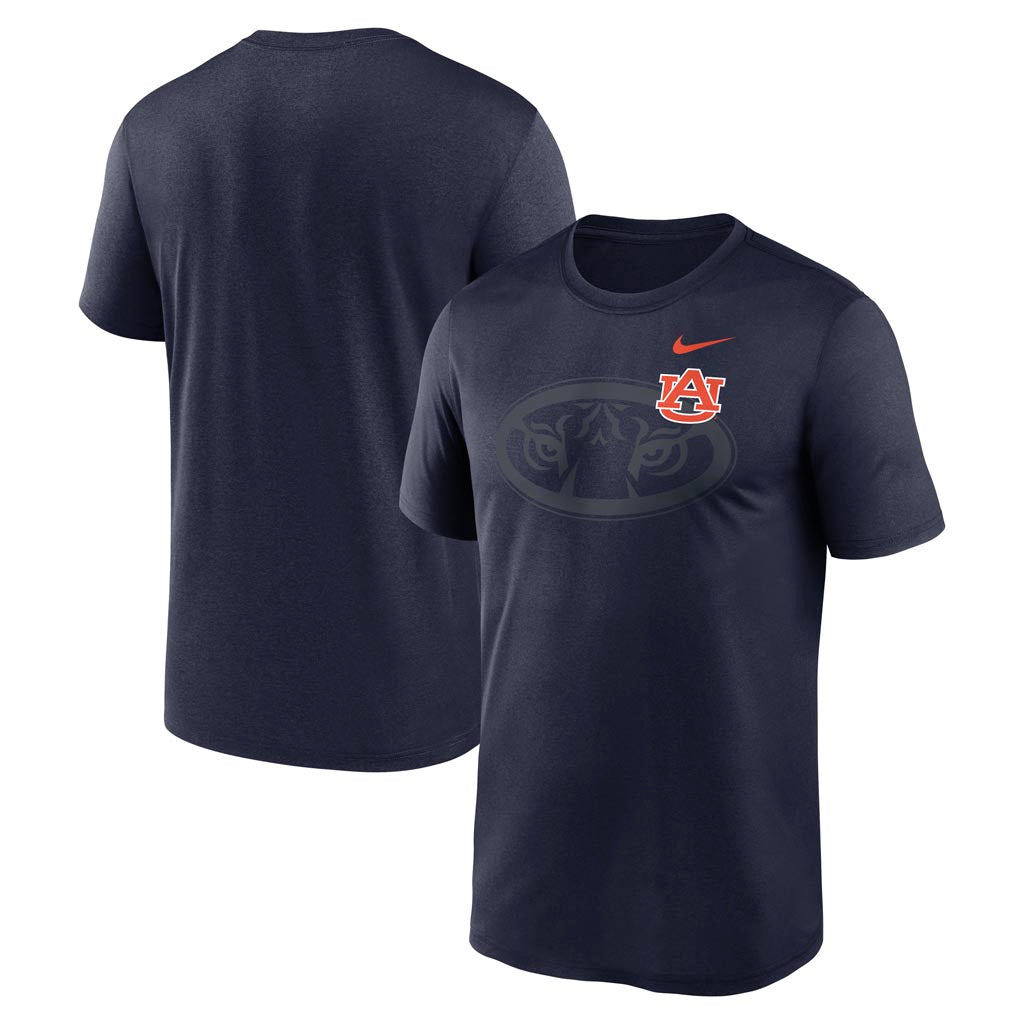 NCAA Auburn Tigers Nike Shadow Logo Legend T-Shirt - Navy