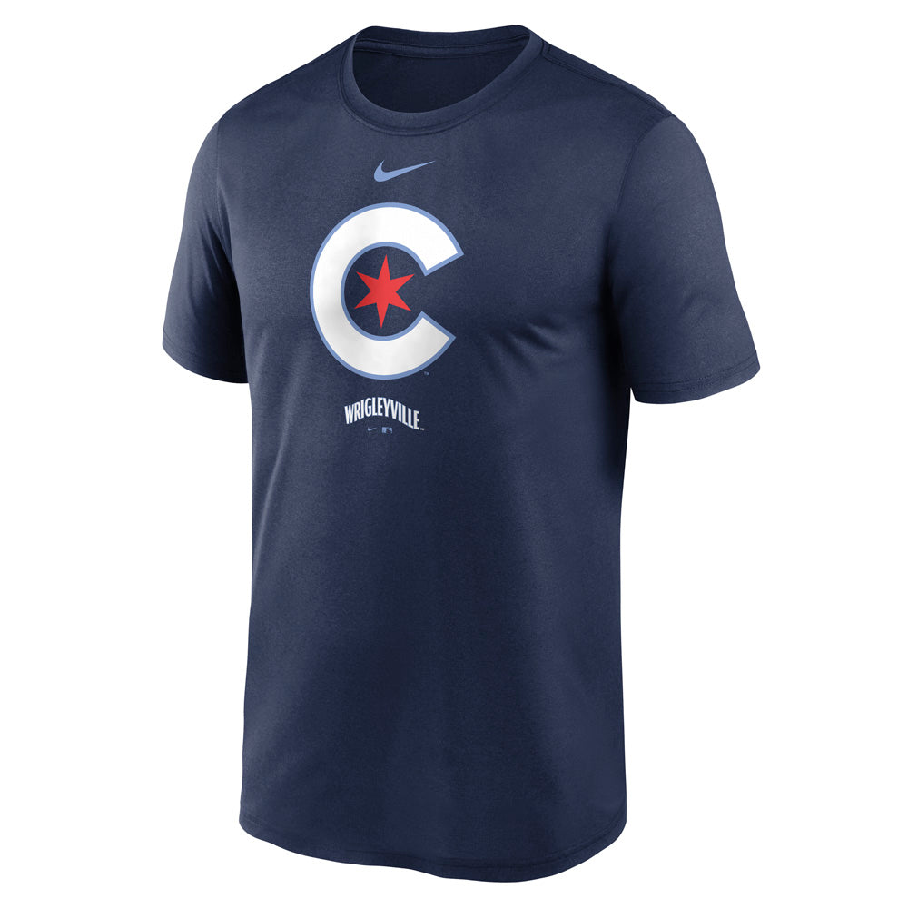MLB Chicago Cubs Nike City Connect Large Logo Legend T-Shirt - Navy