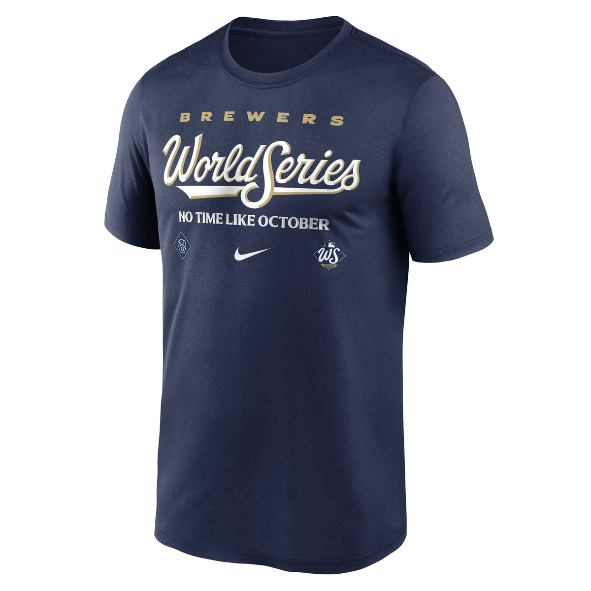 MLB Milwaukee Brewers Nike 2026 Authentic World Series Legend T-Shirt- Navy