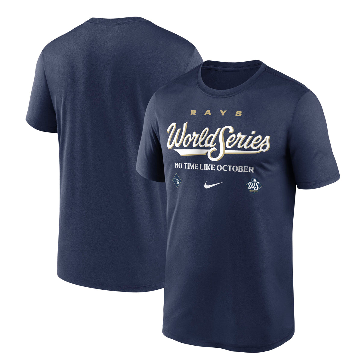 MLB Tampa Bay Rays Nike 2026 Authentic World Series Legend T-Shirt- Navy