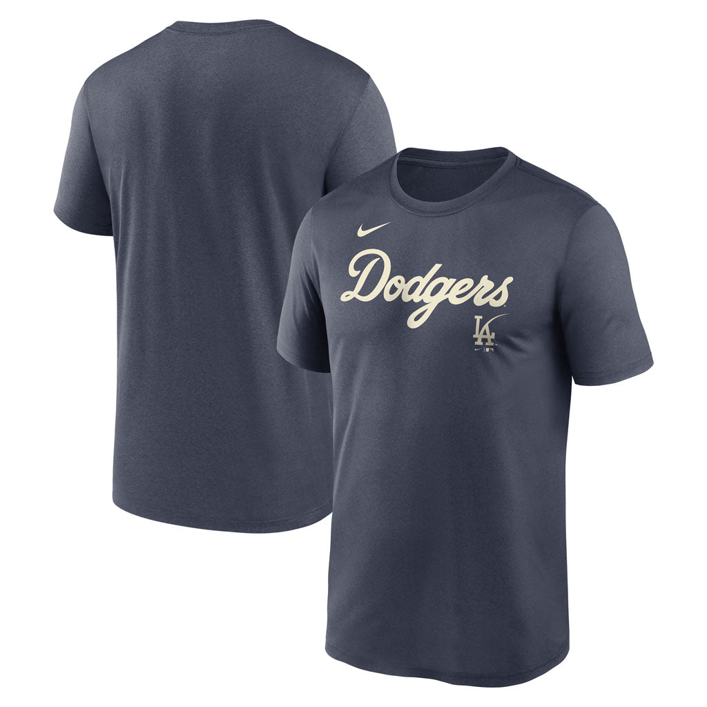 MLB Los Angeles Dodgers Nike Script City Connect Legend T-Shirt - Navy