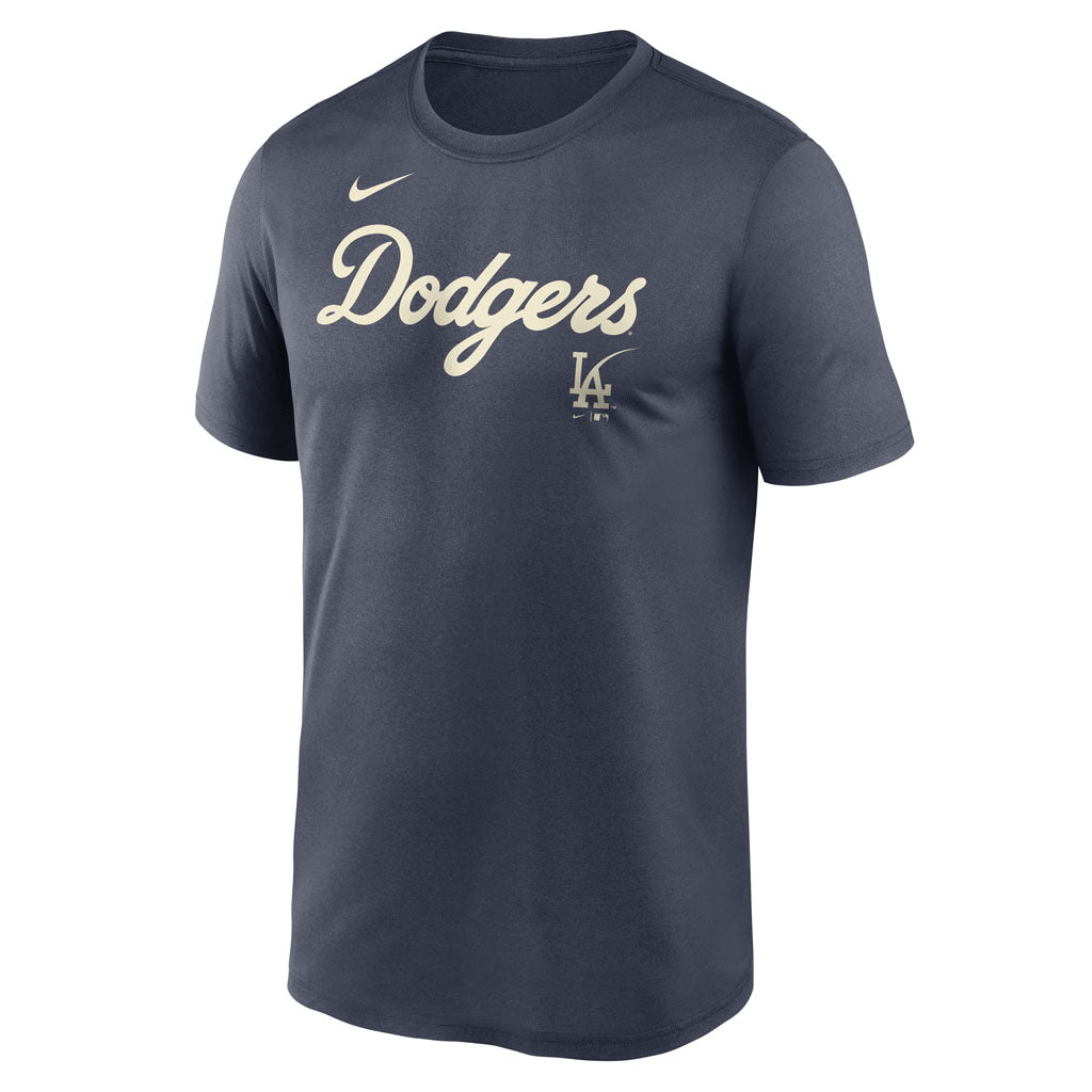 MLB Los Angeles Dodgers Nike Script City Connect Legend T-Shirt - Navy