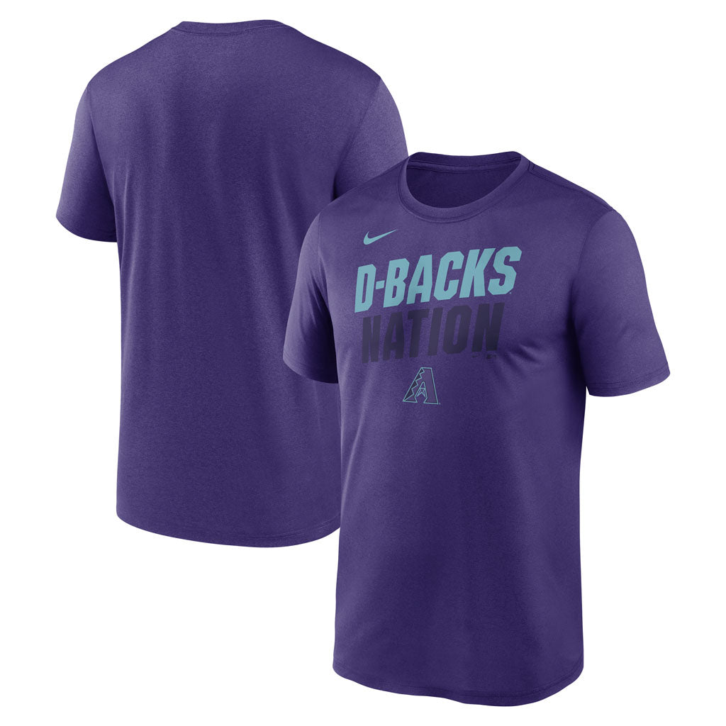 MLB Arizona Diamondbacks Nike City Connect Team Phase Script T-Shirt - Purple