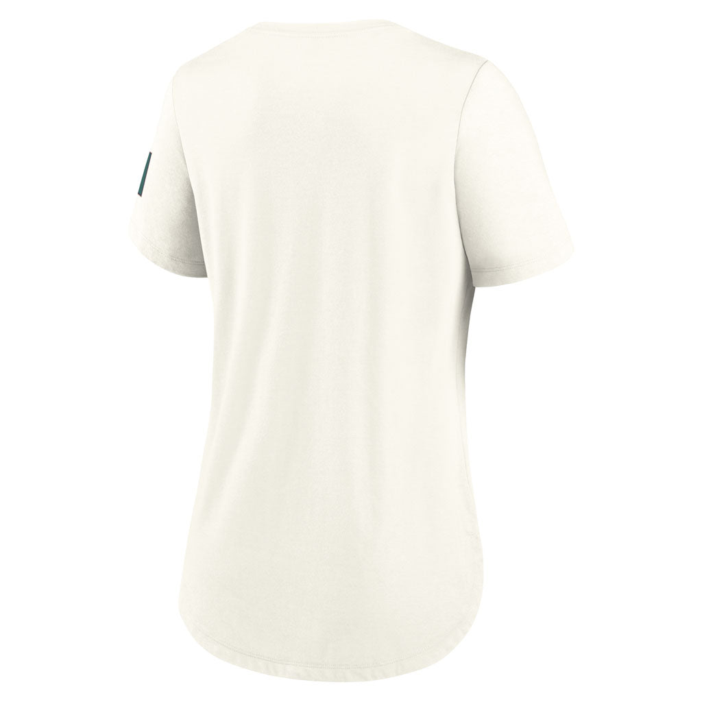 MLB Arizona Diamondbacks Women's Nike Copperstown 70's Inspired T-Shirt - Light cream