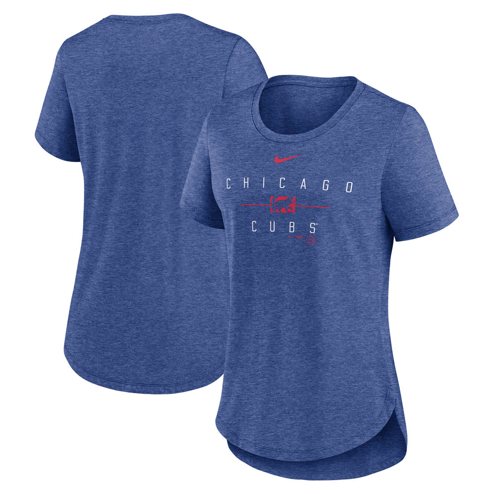 MLB Chicago Cubs Women's Nike Knockout Tri-Blend Tee