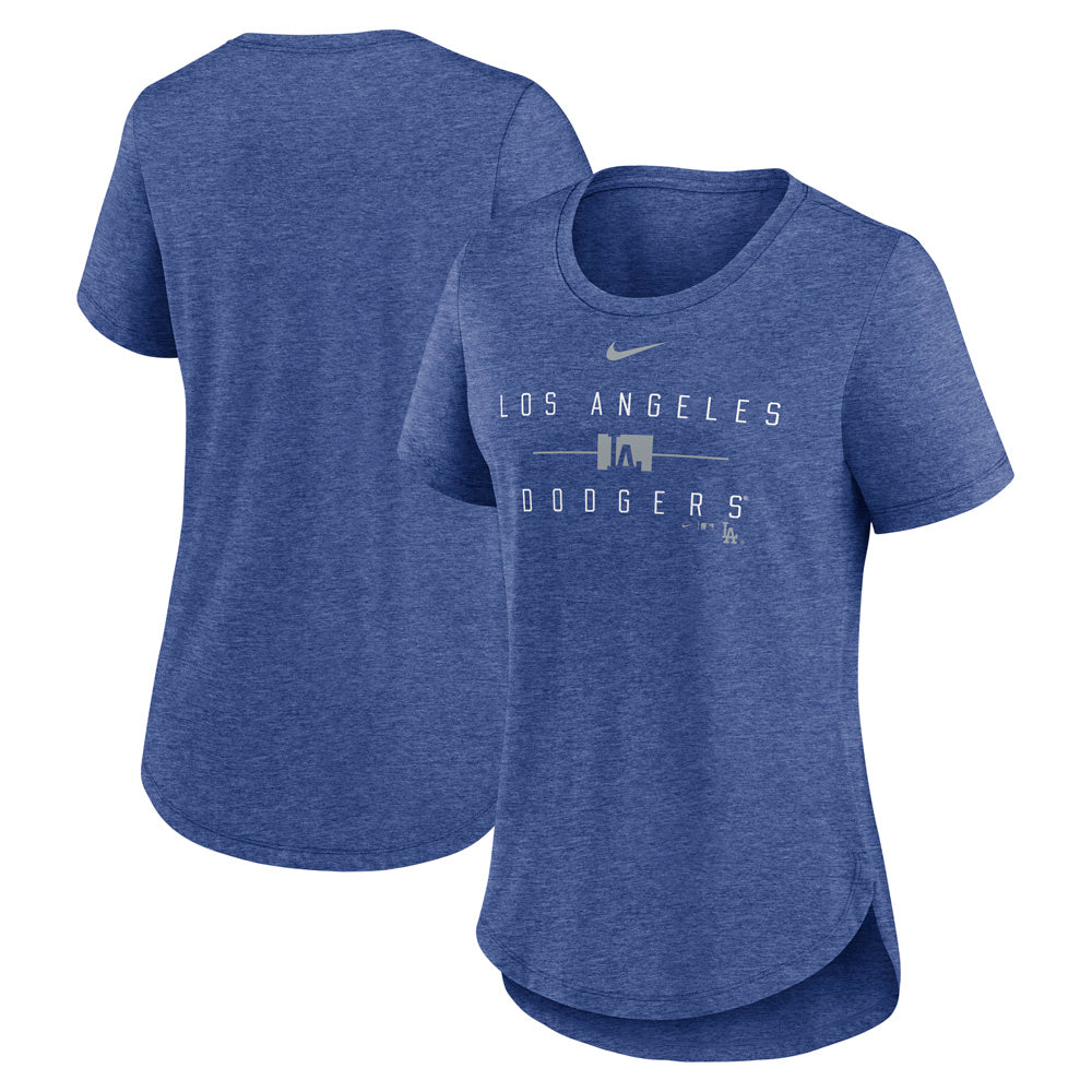 MLB Los Angeles Dodgers Women&#39;s Nike Knockout Tri-Blend Tee