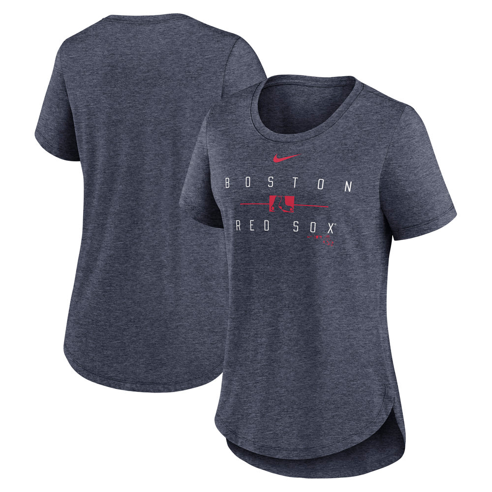 MLB Boston Red Sox Women's Nike Knockout Tri-Blend T-Shirt - Navy