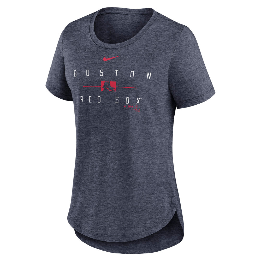 MLB Boston Red Sox Women's Nike Knockout Tri-Blend T-Shirt - Navy