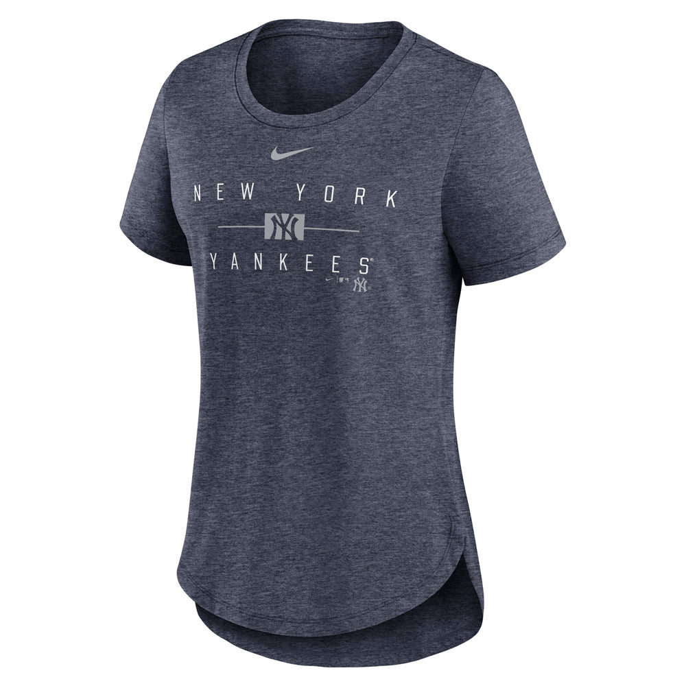 MLB New York Yankees Women&#39;s Nike Knockout Tri-Blend T-Shirt - Navy