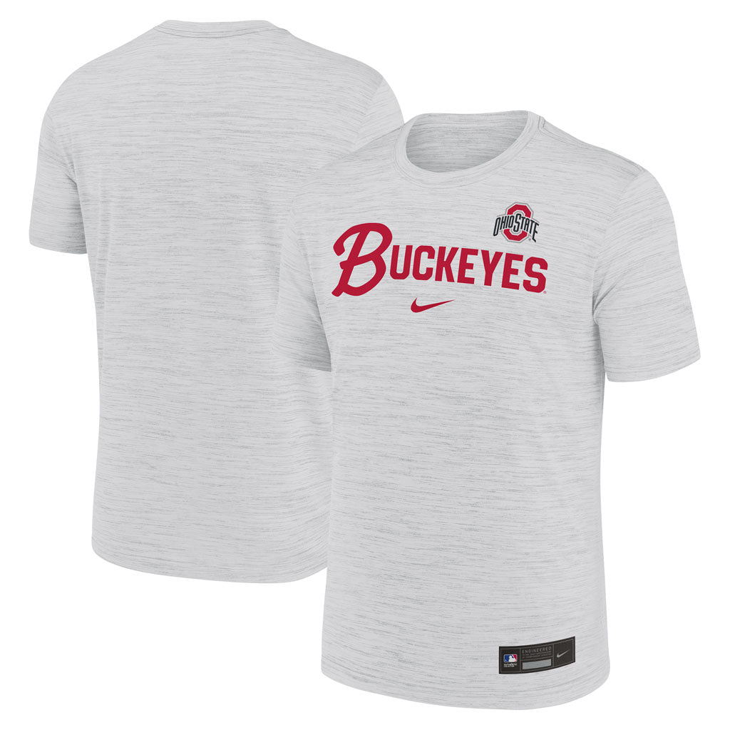 NCAA Ohio State Buckeyes Nike Script Velocity T-Shirt - White