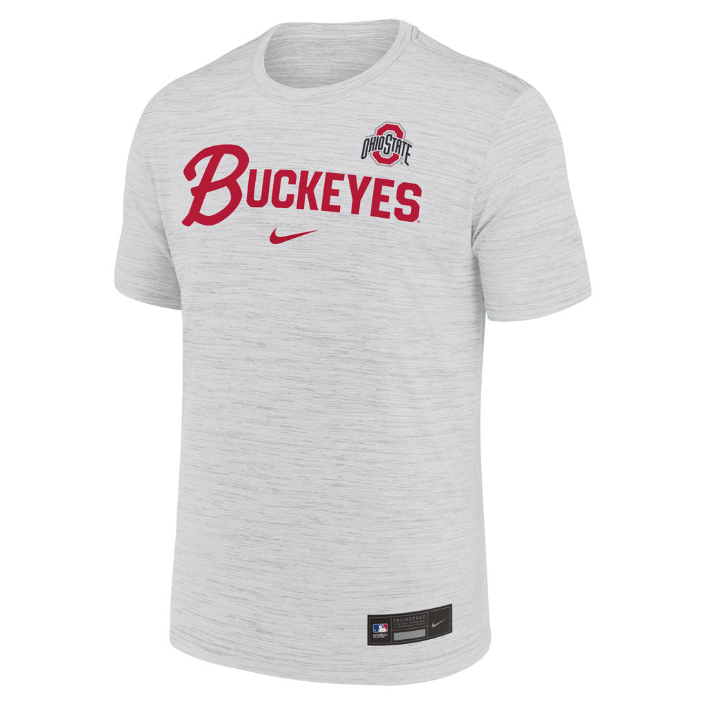 NCAA Ohio State Buckeyes Nike Script Velocity T-Shirt - White