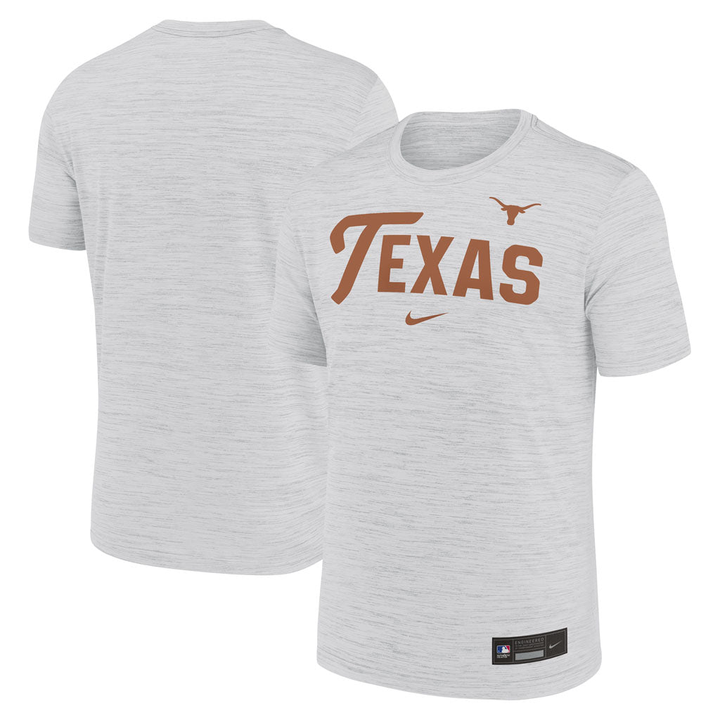 NCAA Texas Longhorns Nike Script Velocity T-Shirt - White