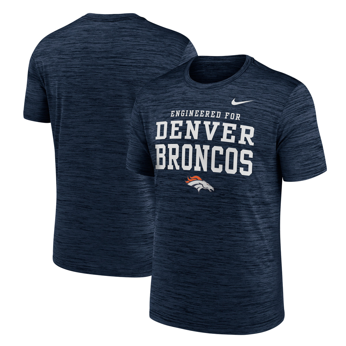 NFL Denver Broncos Nike Know the Game Velocity T-Shirt- Navy
