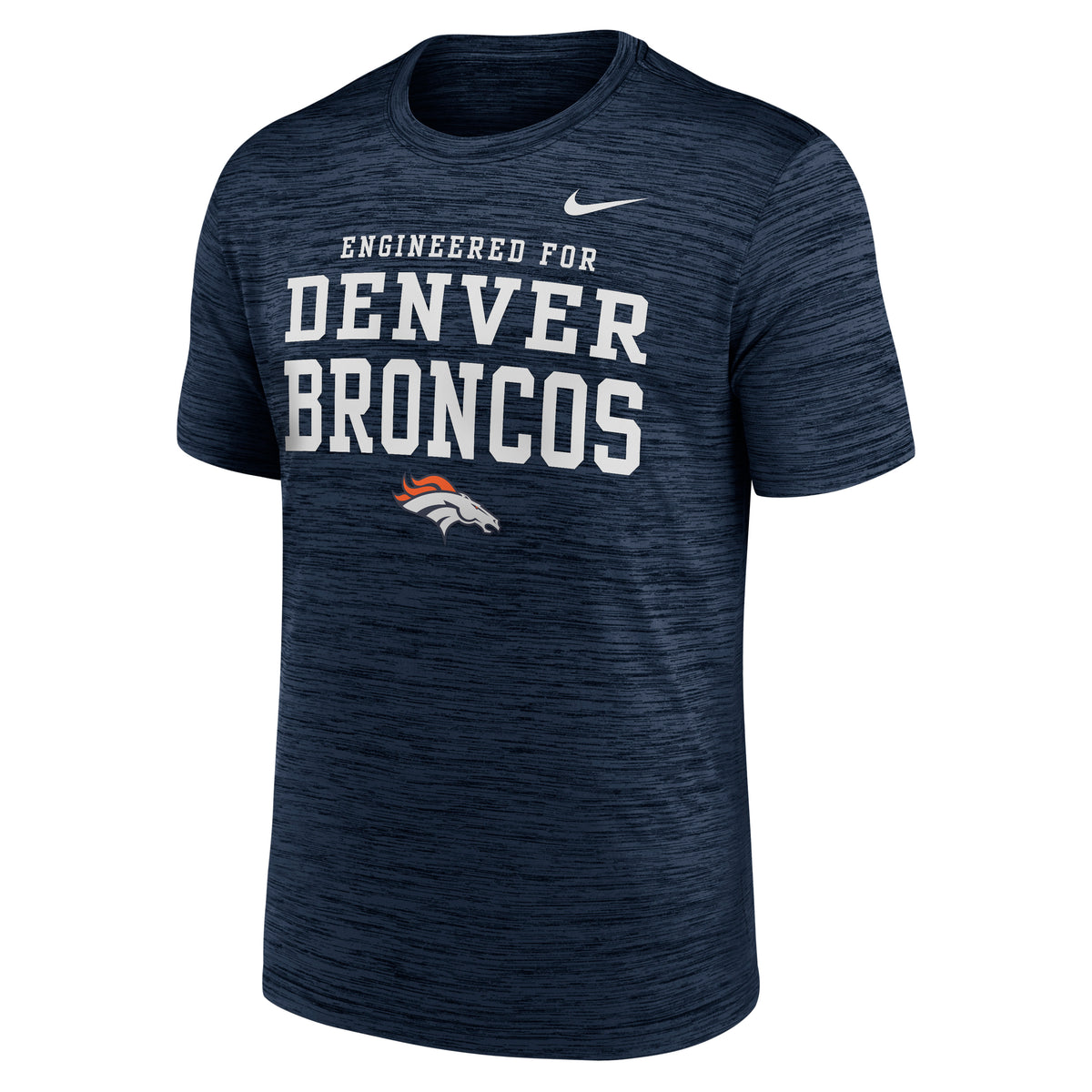 NFL Denver Broncos Nike Know the Game Velocity T-Shirt- Navy