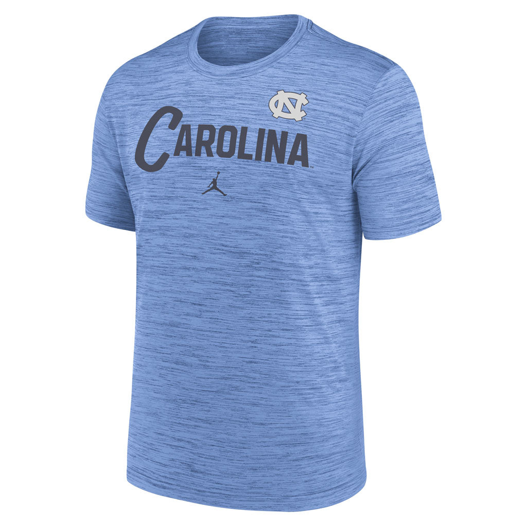 NCAA North Carolina Tar Heels Nike Script Velocity T-Shirt - Light blue