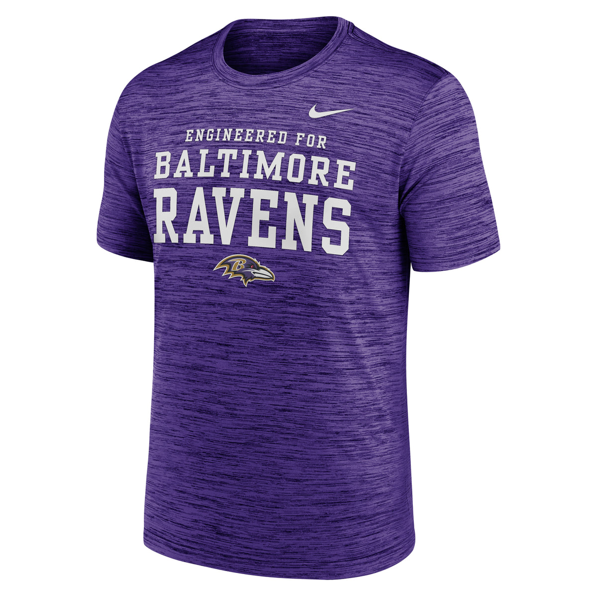 NFL Baltimore Ravens Nike Know the Game Velocity T-Shirt- Purple