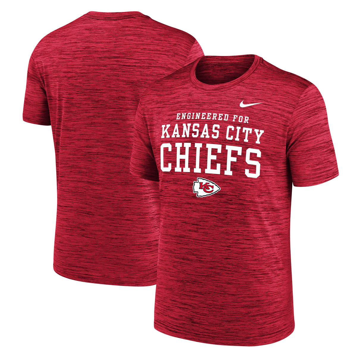 NFL Kansas City Chiefs Nike Know the Game Velocity T-Shirt- Red