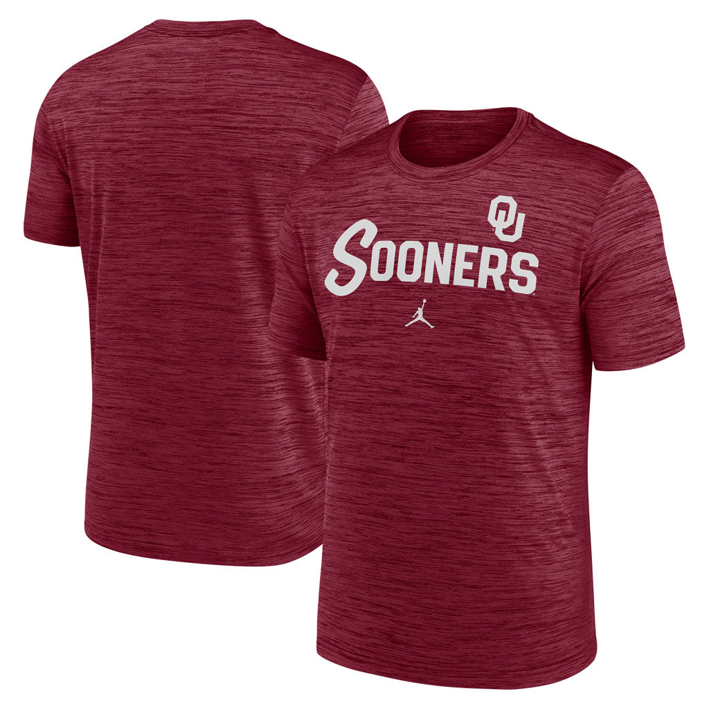 NCAA Oklahoma Sooners Nike Script Velocity T-Shirt - Red