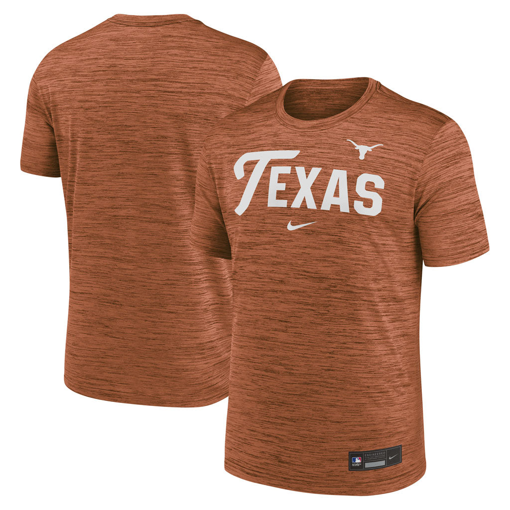 NCAA Texas Longhorns Nike Script Velocity T-Shirt - Orange