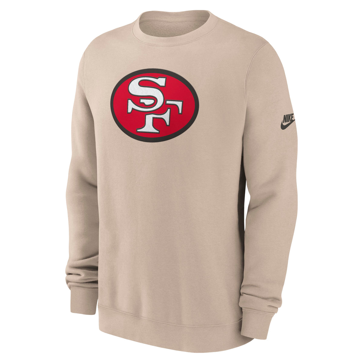 NFL San Francisco 49ers Nike 2026 Rewind Club Pullover Crew Sweatshirt- Tan