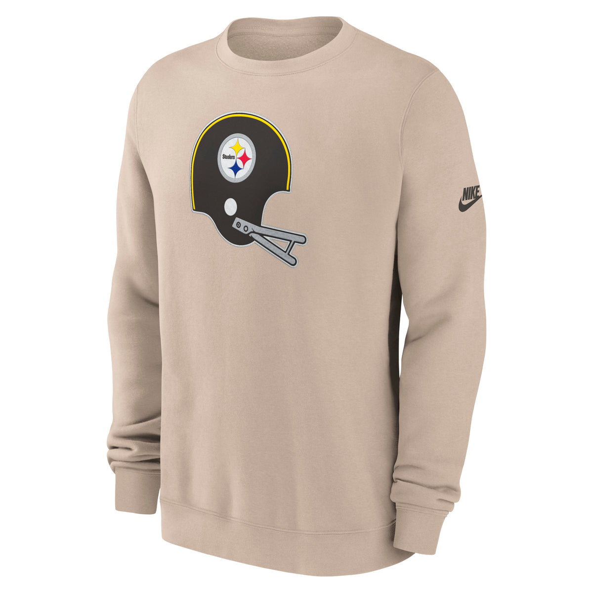 NFL Pittsburgh Steelers Nike 2026 Rewind Club Pullover Crew Sweatshirt- Tan