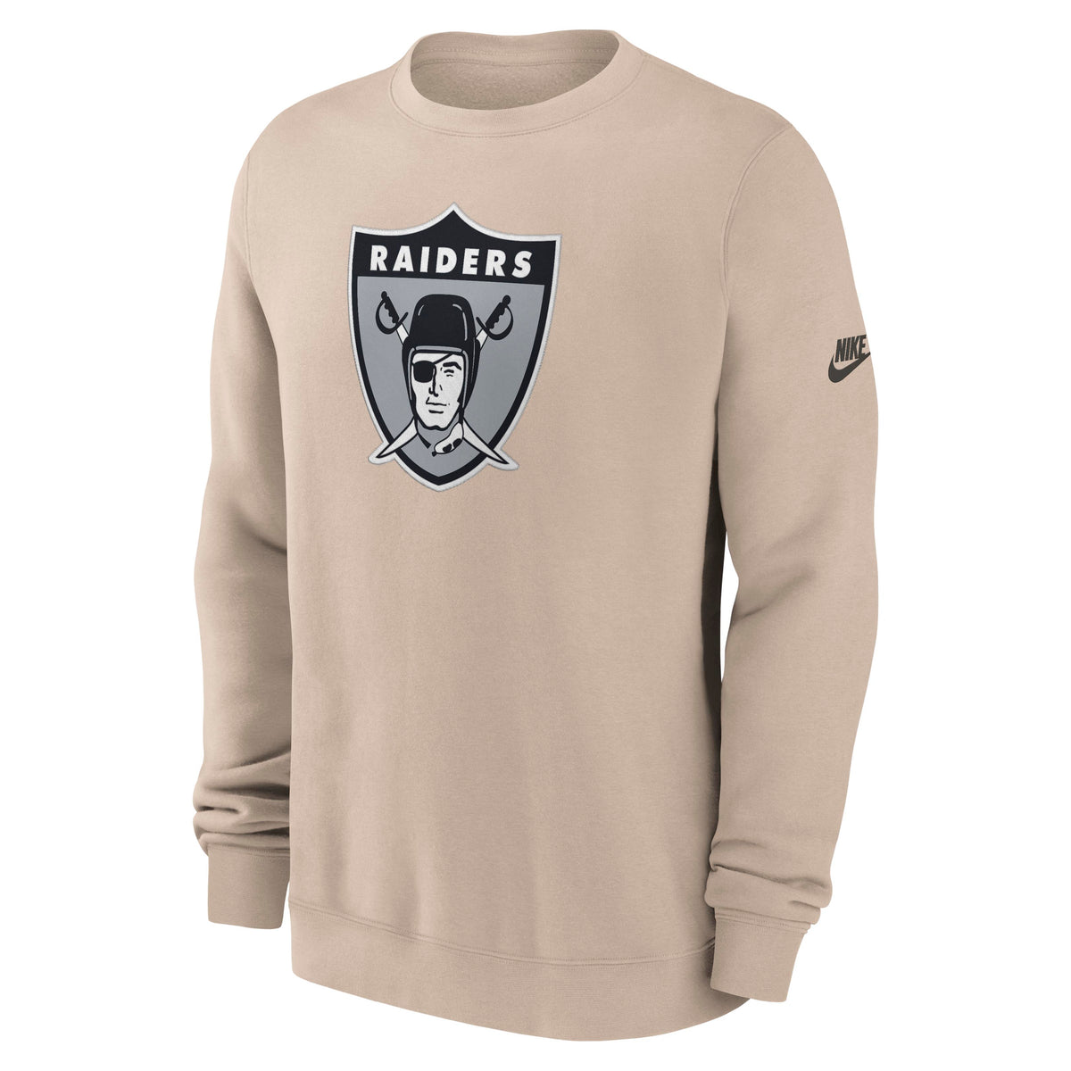 NFL Las Vegas Raiders Nike 2026 Rewind Club Pullover Crew Sweatshirt- Tan
