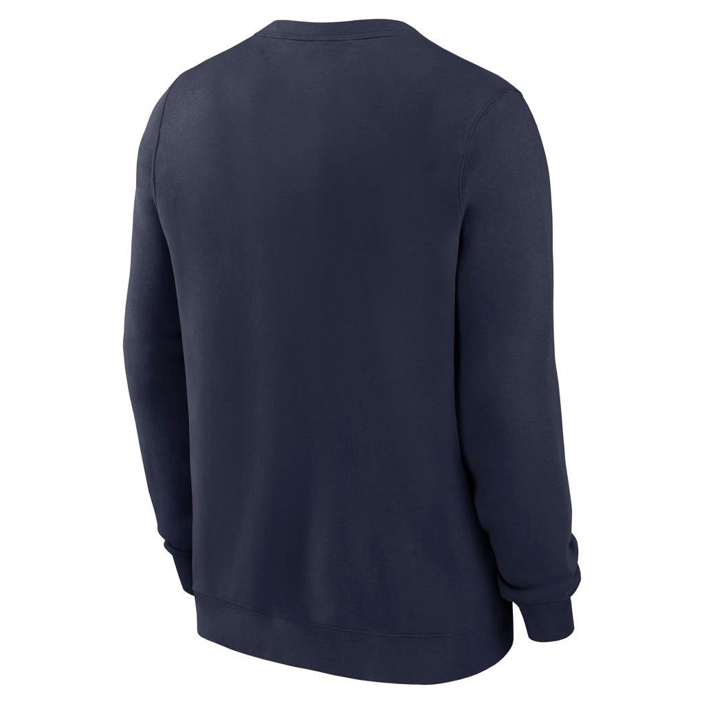 NCAA Michigan Wolverines Nike Classic Arch Crew - Navy