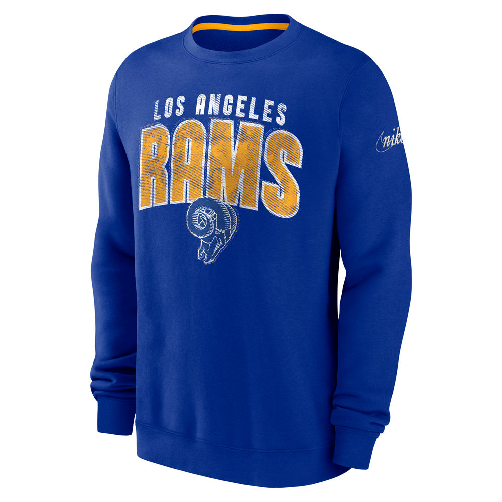 NFL Los Angeles Rams Nike Rewind Club Crew Sweatshirt