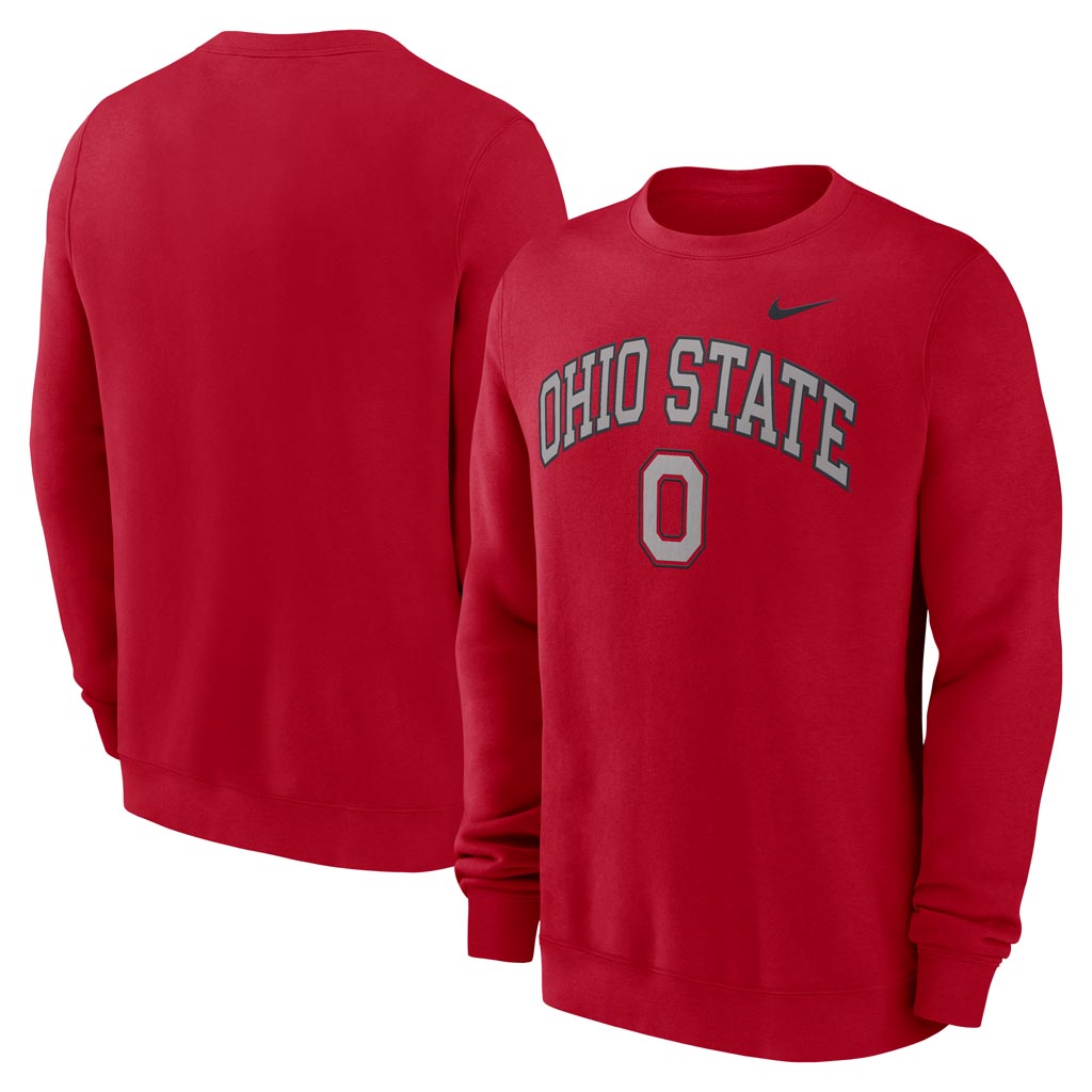 NCAA Ohio State Buckeyes Nike Classic Arch Crew - Red