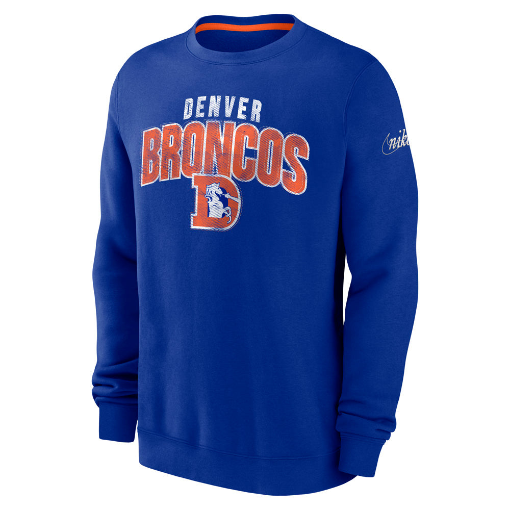 NFL Denver Broncos Nike Rewind Club Crew Sweatshirt