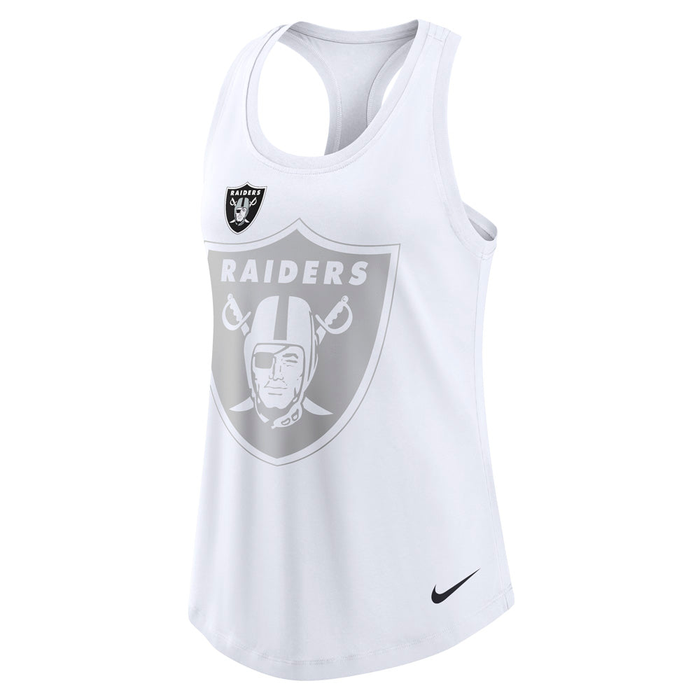 NFL Las Vegas Raiders Women&#39;s Nike Tri-Blend Racerback Tank Top