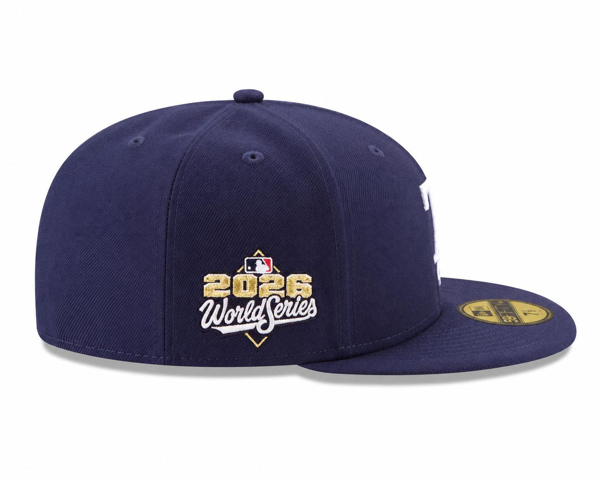 MLB Tampa Bay Rays New Era 2026 World Series Patch Authentic Collection 59FIFTY Fitted Hat- Navy