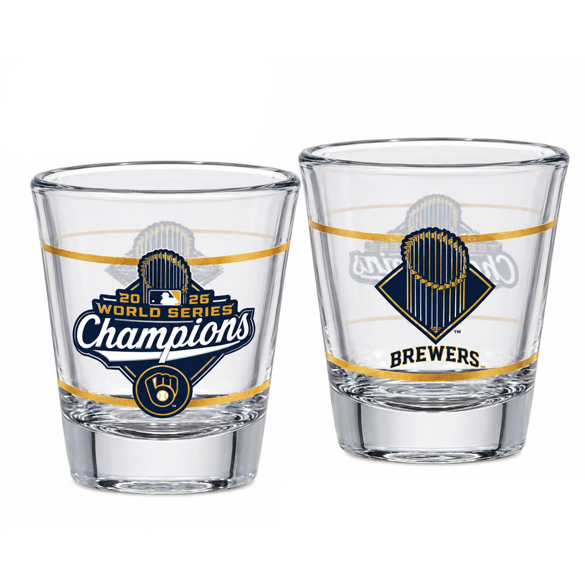 MLB Milwaukee Brewers Wincraft World Series 2026 Champs Shot Glass