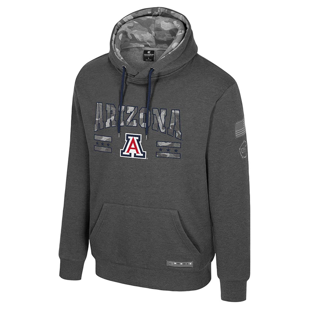NCAA Arizona Wildcats Colosseum OHT Squad Pullover Hoodie - Charcoal