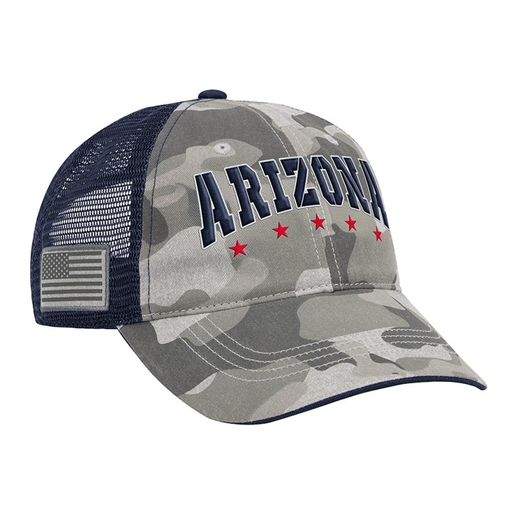 NCAA Arizona Wildcats Colosseum OHT Field Tailgate Snapback Trucker Hat - Camo