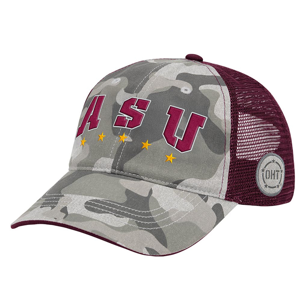 NCAA Arizona State Sun Devils Colosseum OHT Field Tailgate Snapback Trucker Hat - Camo