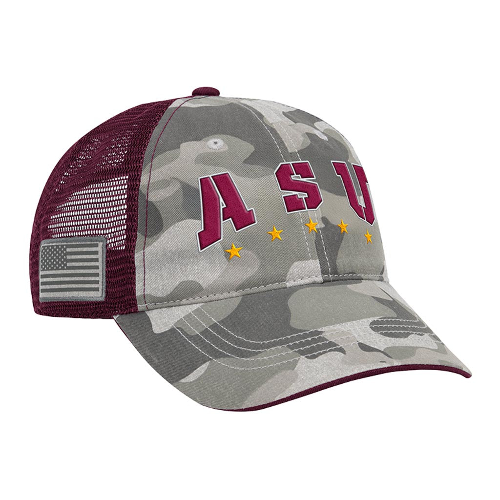 NCAA Arizona State Sun Devils Colosseum OHT Field Tailgate Snapback Trucker Hat - Camo