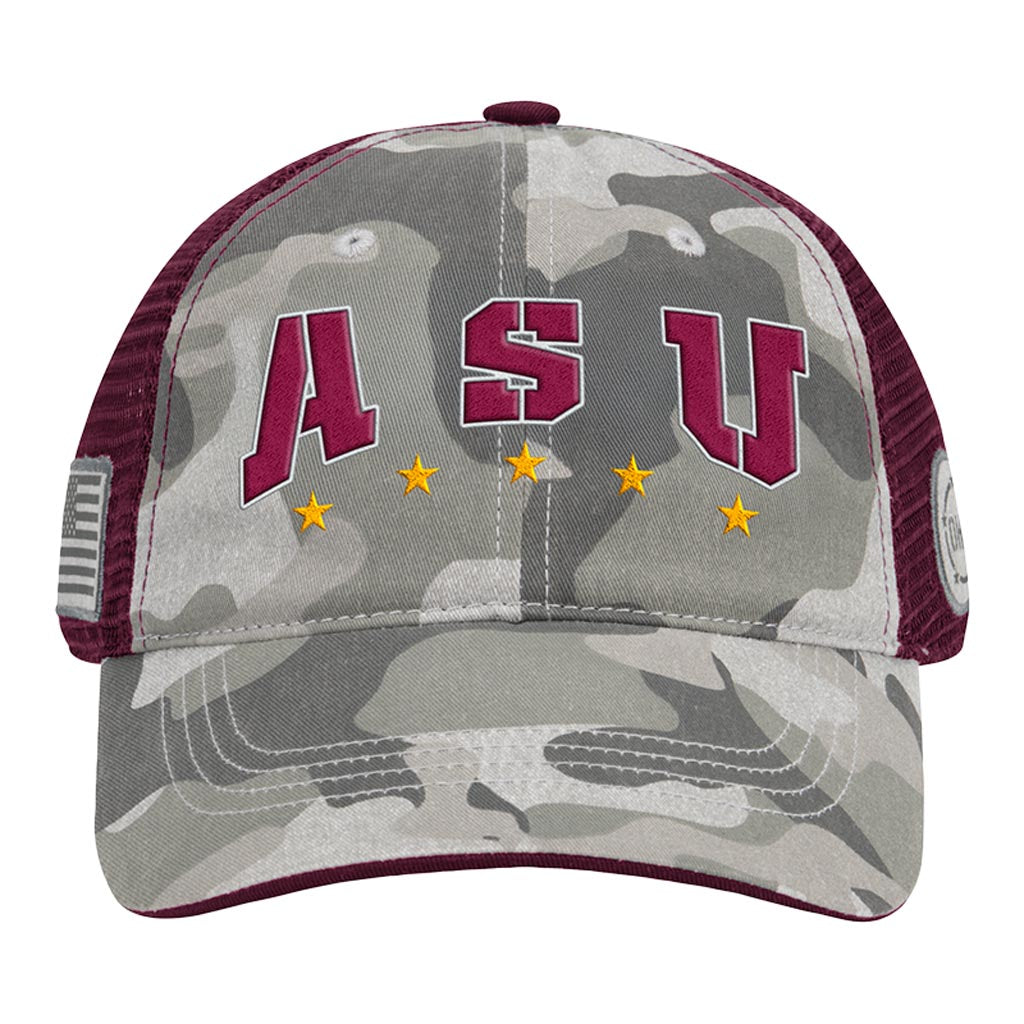 NCAA Arizona State Sun Devils Colosseum OHT Field Tailgate Snapback Trucker Hat - Camo